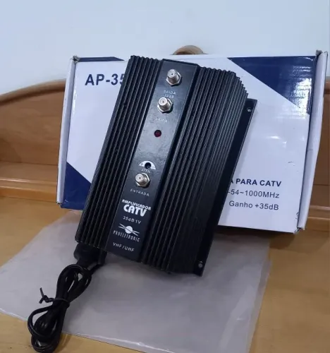 Amplificador CATV AP-35 Aquario ZERO sem uso na caixa - Barato!