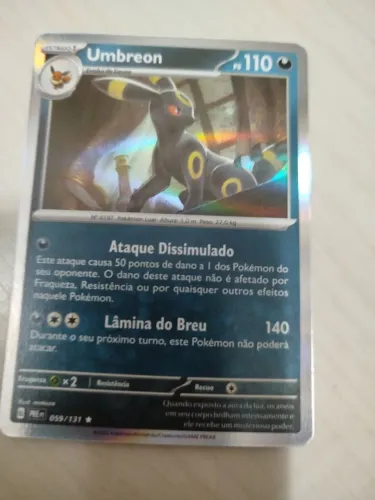 Carta pokemon umbreon 