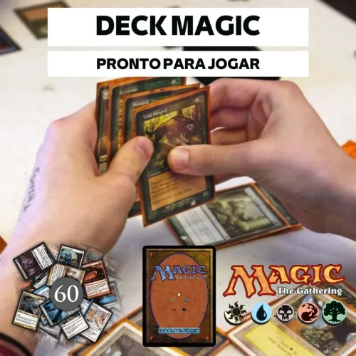 Deck Magic The Gathering pronto para jogar com 60 cartas TCG Card Game