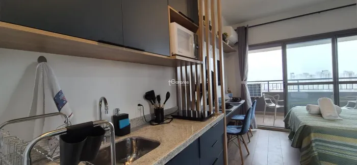 Studio Mobiliado para aluguel com 28m², prédio novo e com lazer completo