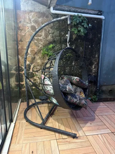 Cadeira De Balanço Suspenso Ninho Suporte Em Fibra Sintéti