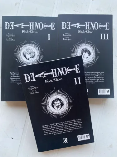 Mangás de Death Note - Black Edition - Volumes 1, 2 e 3