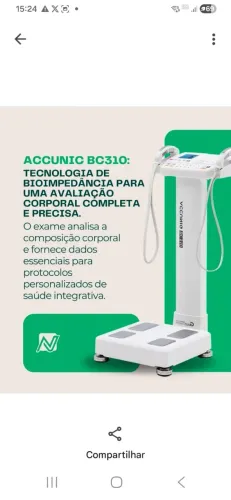 BALANÇA PARA ANÁLISE DE COMPOSIÇÃO CORPORAL