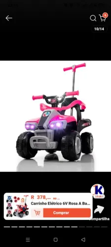 Vende-se quadriciclo eletrico infantil