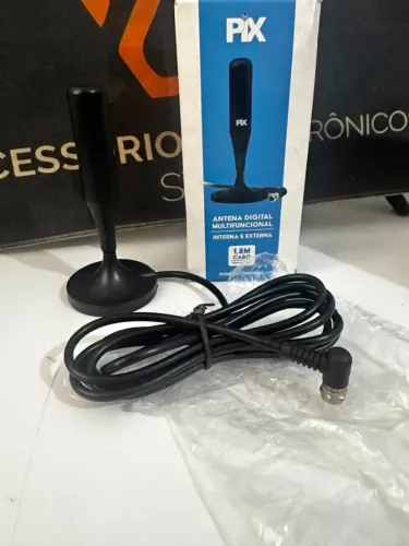 Antenas para tv - marca Pix com cabo de 1,8m