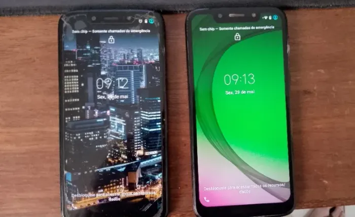 2 celulares Moto G7 play