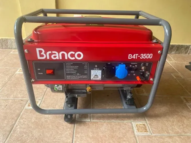GERADOR A GASOLINA BRANCO B4T-3500