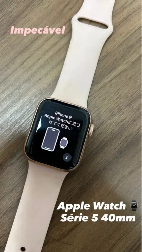 Apple Watch série 5 40mm saúde da bateria 100%
