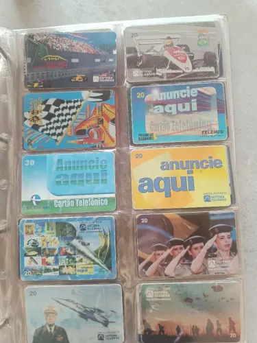 Coleção com +- 460 cartões telefônicos antigos Telebrás / Telemar - muitos raros