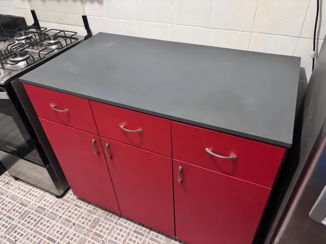 Armário de cozinha.