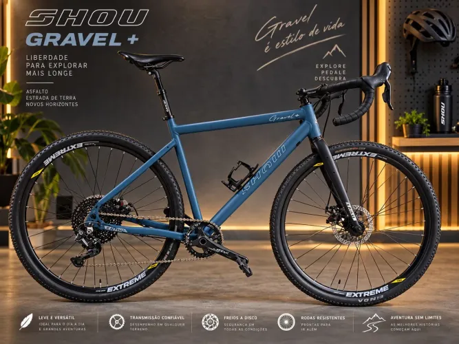 OFERTA! Bike Gravel+ Show - Montagem Top do Zero