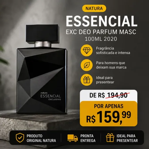 Perfume Essencial Exclusivo Masculino 100ml Original - Promoção