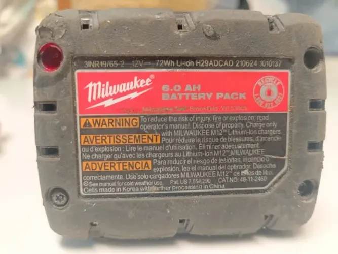 Bateria M12 6ah Milwaukee Original 12v 6 amp