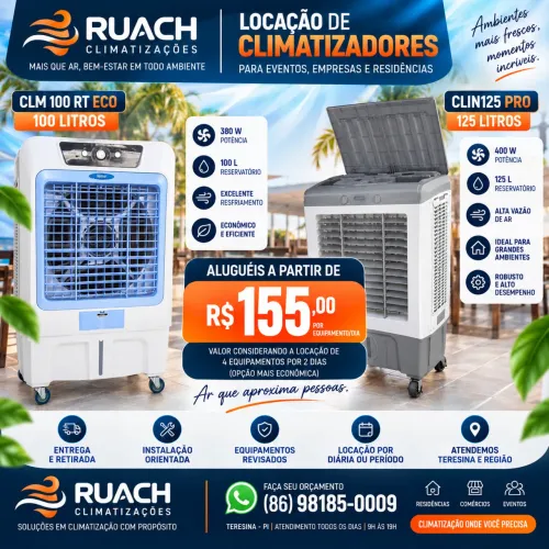 Saia do Calor ALUGUE UM CLIMATIZADOR