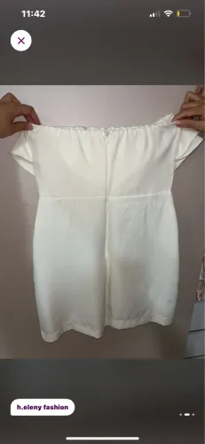 Roupa off white, vestido tubinho