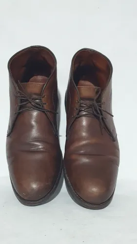 Sapato bota de couro legítimo marca Allen Edmonds usado leia a descrição 
