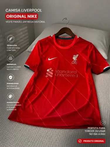 Camisa Liverpool FC Nike Vermelha Oficial