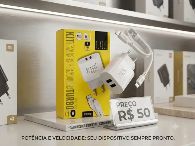 Carregador turbo para iPhone