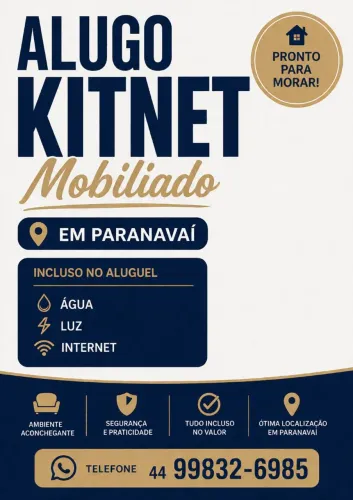 Alugo kitnet em Paranavaí
