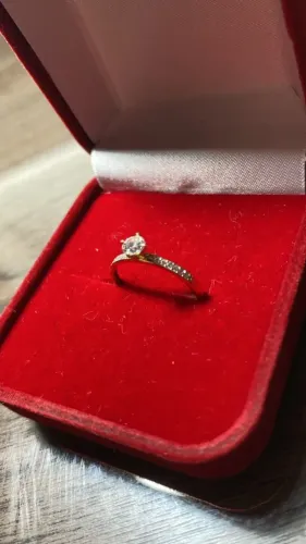 Anel Solitário Ouro 14k
