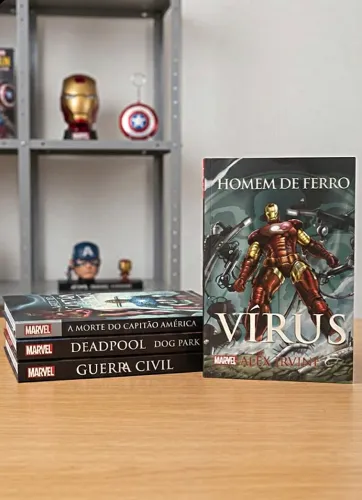 Kit 4 livros Marvel