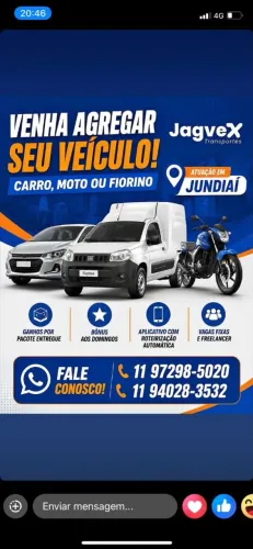 Agrega-se veículos para entregas porta a porta