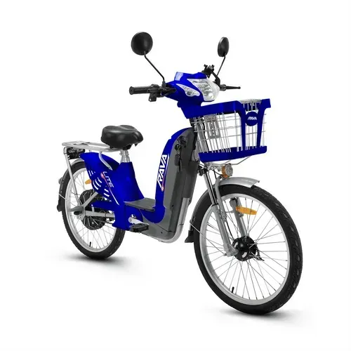 Bicicleta Eletrica Rava Lite Azul Nova