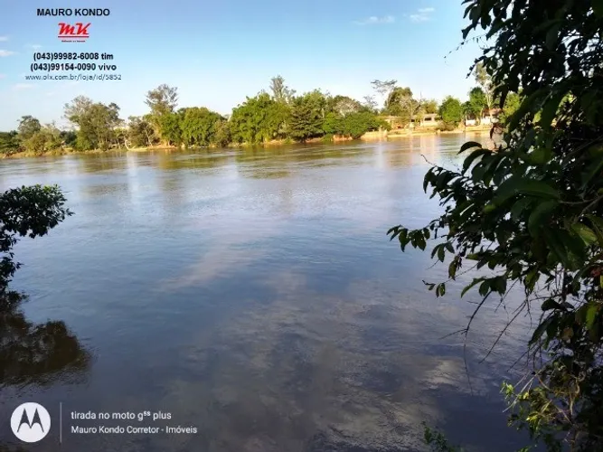 Chácara de 20.000,00 m2, fundos com rio Tibagi, documentada, 2 km do asfalto.