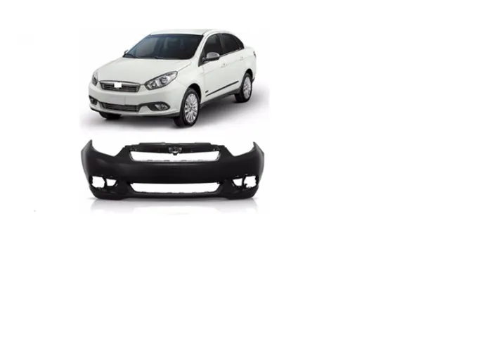 Para-Choque Dianteiro Grand Siena Preto Liso Para Pintura 