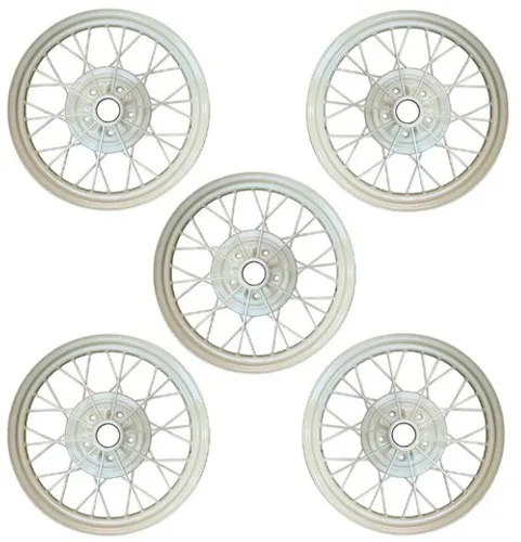 Roda Aro 21 Ford Model A 1928 1929 Fordinho Bege Nova - Jogo com 05