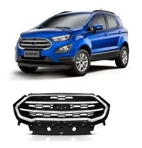 Grade Radiador Com Friso Cromado Ecosport 2018 2019 2020