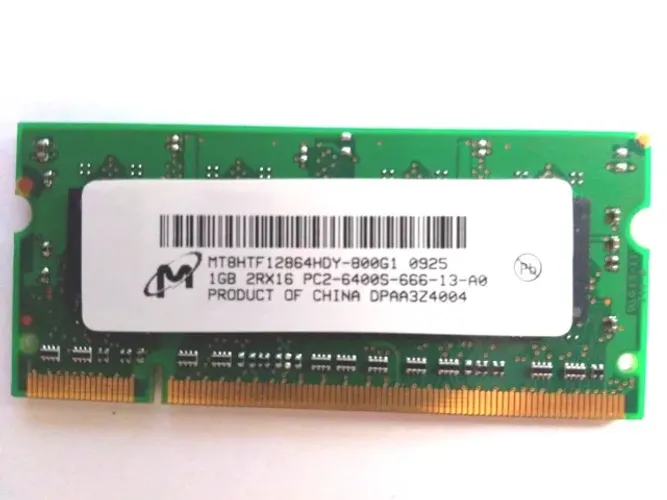 Memória DDR2 1GB PC2 6400S 666 2RX16 800mhz p/ Notebook Net