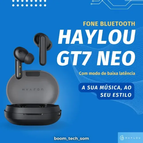 Fone Sem Fio Haylou GT7 Neo Bluetooth | Garantia | Bateria de 22h | Pronta Entrega