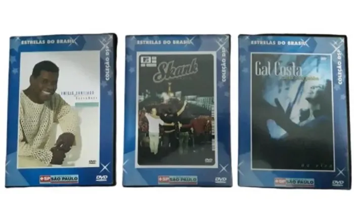 DVDs (3) Gal Costa, Emílio Santigo, Skank