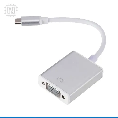 Cabo Adaptador USB-C Tipo C para VGA Macbook Notebook Smartphone