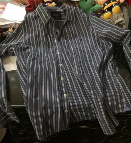Camisa Social Listrada American Eagle