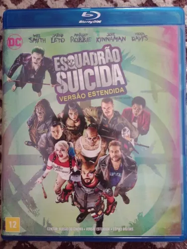 Blu-Ray esquadrão suicida versão estendida com 2 discos