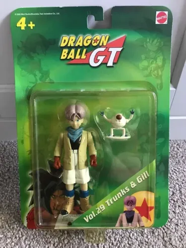 dragon ball gt figura de ação 2000 trunks & gill vol. 29 mattel