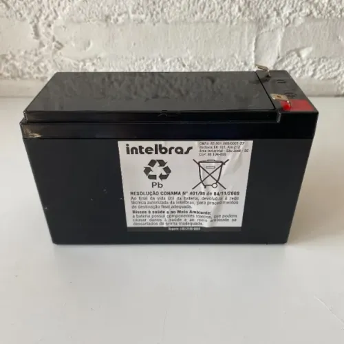 C198 Bateria 6Fm7 com defeito viciada para nobreak p/ peças reparo