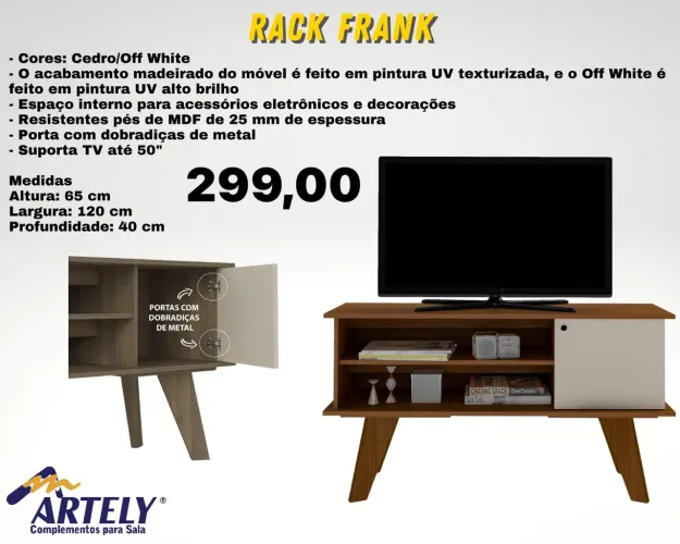 Rack frank 1.20 - FRETE GRÁTIS