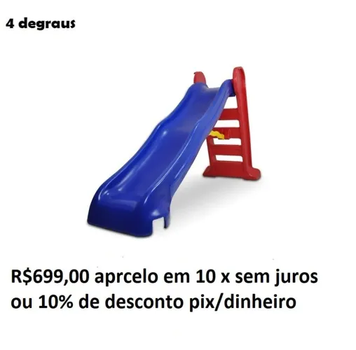 Escorregador 4 degraus Promoção últimos dias antes do Natal