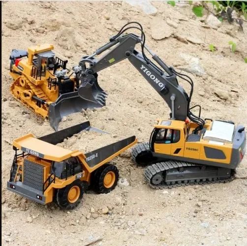 Trator Escavadeira de controle remoto brinquedo