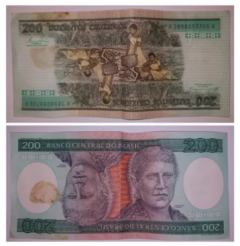 Cédula antiga 200 Cruzeiros