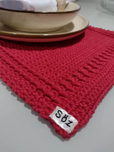 Jogo Americano em crochê 4 peças.