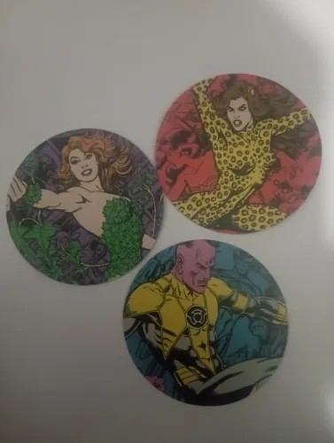 3 Quadros Decorativos de vilões Dc