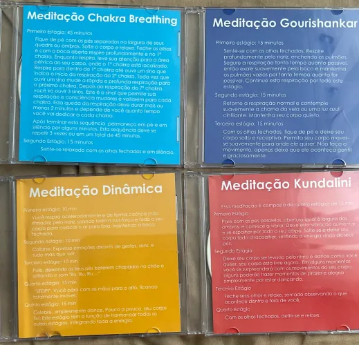 4 CDs de meditação guiada 