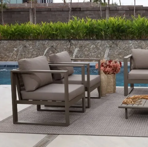 CONJUNTO DE SOFÁ PARA PISCINA