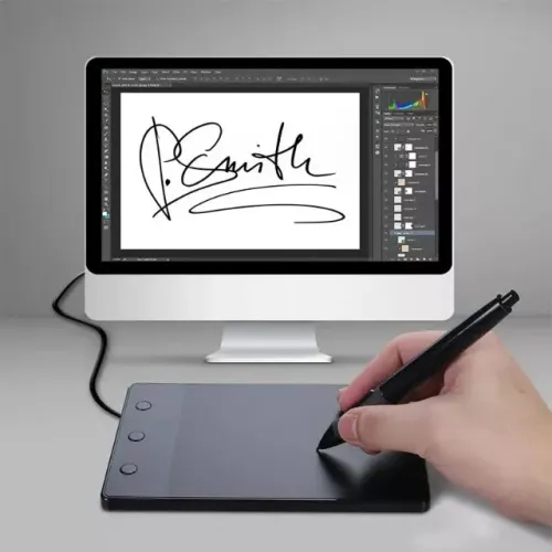 Mesa digitalizadora Huion H420 para desenho, arte digital