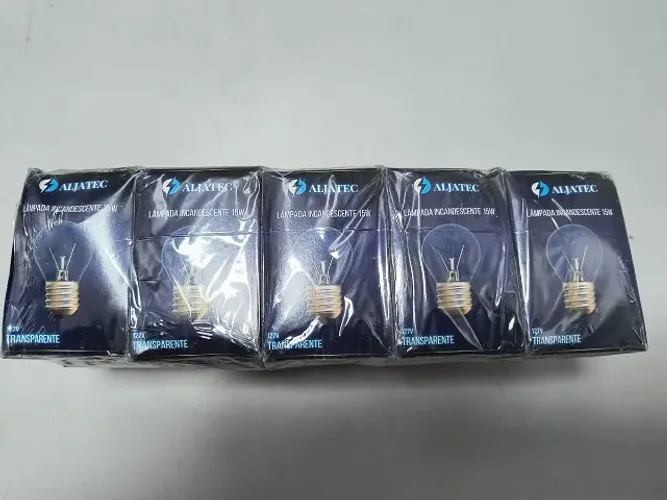 Pct c/10 Lampada Incandescente 15w Transparente 127v