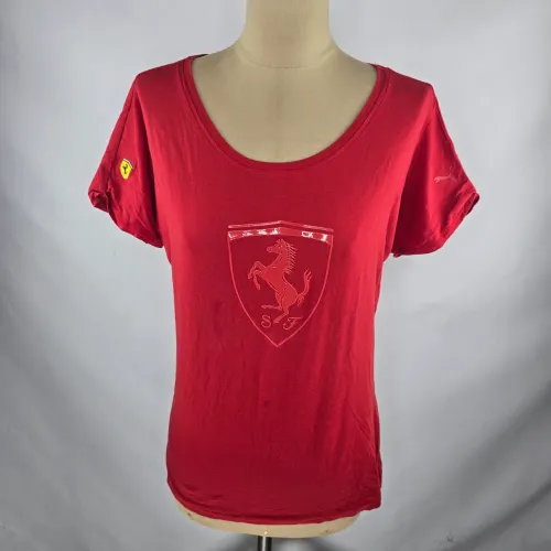 Camisa Ferrari X Puma feminina vermelha tamanho M